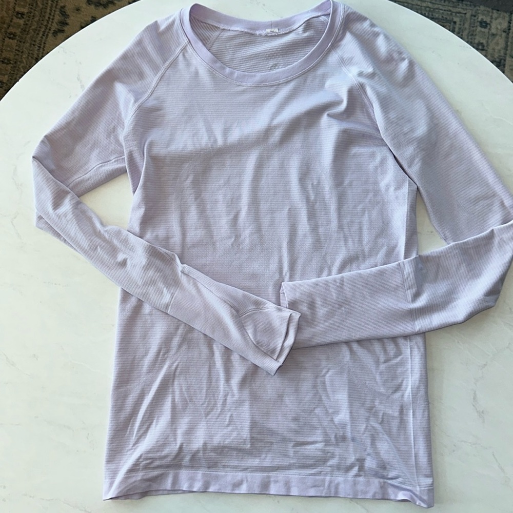 Lululemon Swiftly Tech Long Sleeve Shirt 2.0- Lavender Dew